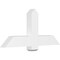 Ekena Millwork Eugene Architectural Grade PVC Gable Bracket, 48"W x 22"H x 4"D x 6"F, 11/12 Pitch GBP048X22X0406EUG00 - alternate 1